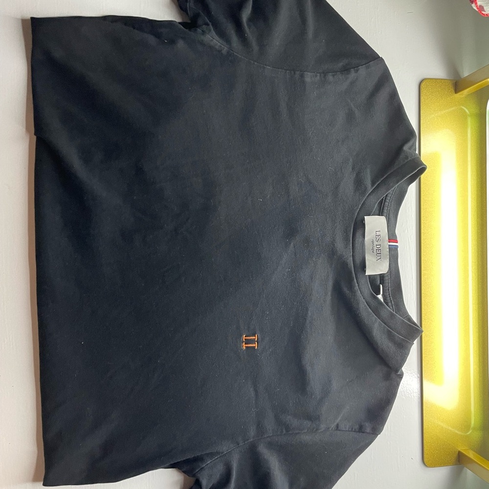 Black Short Sleeve Crew Neck Tee